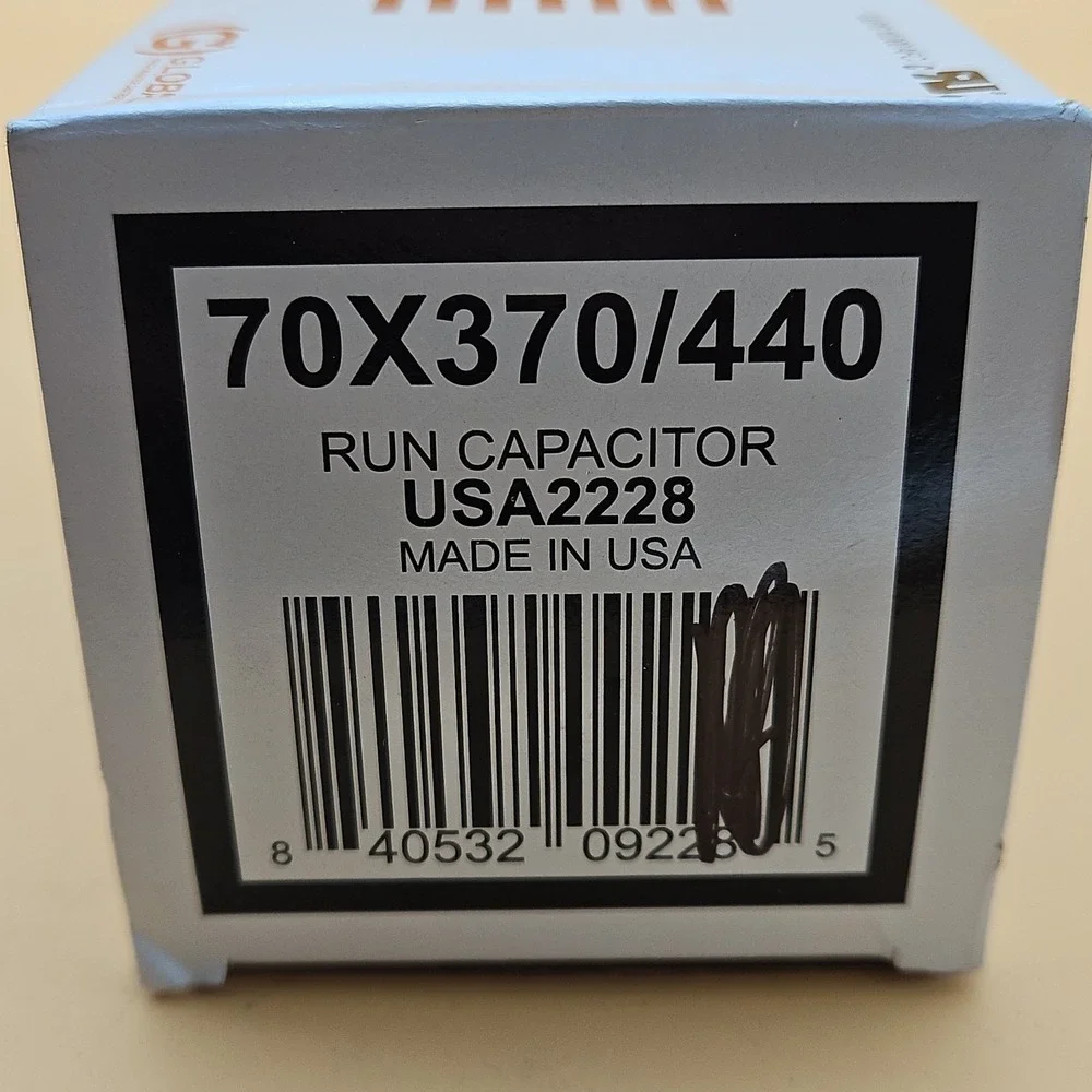 AmRad USA2228 Round Run Capacitor 70X370/440 Brand New